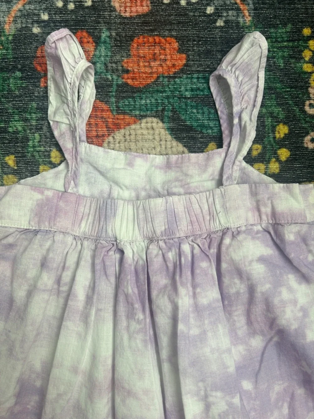 Gap Purple Tie Dye Ruffle Sundress, Size 3T